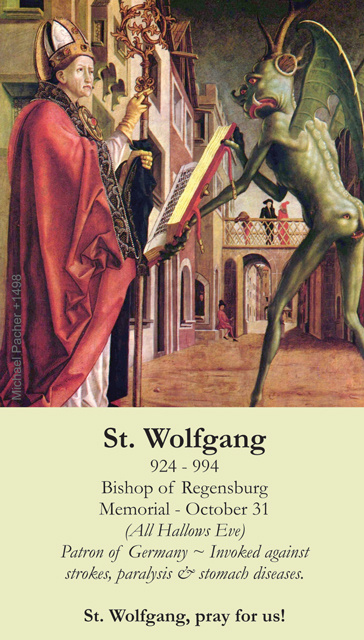 St. Wolfgang Prayer Card